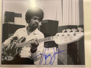 Larry Graham Signed 8x10 Photo Sly & The Family Stone Beckett Cert