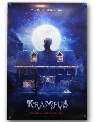 Krampus 2015 Horror Movie One Sheet Poster Adam Scott Toni Collette D/s