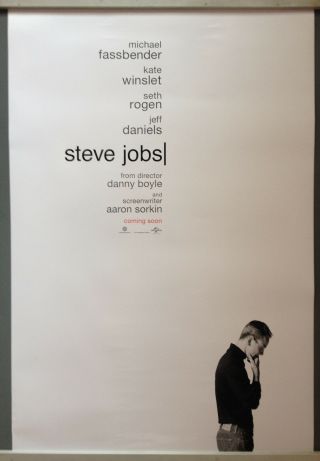 Cinema Poster: Steve Jobs 2015 (adv One Sheet) Michael Fassbender Kate Winslet