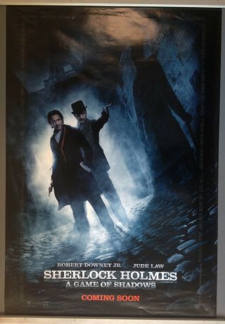 Cinema Poster: Sherlock Holmes A Game Of Shadows 2011 (alley One Sheet) Jude Law