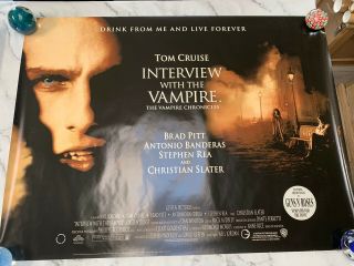 Interview With A Vampire Cinema Quad Poster