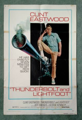 Thunderbolt And Lightfoot (1974) Us 1 - Sheet Movie Poster Clint Eastwood