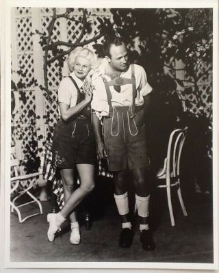 Platinum Blonde Jean Harlow & Jimmy Shields 1934 Marion Davies Tyrolean Party