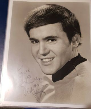Star Trek Autographed Photo Pavel Chekov,  Walter Koenig 8 X 10