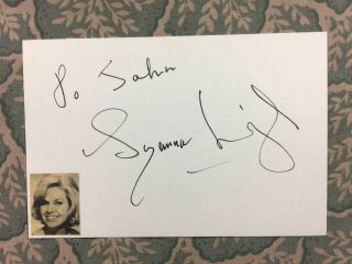 Suzanna Leigh - Paradise,  Hawaiian Style - The Lost Continent - Autographed 1966