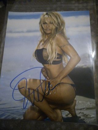 Pamela Anderson Signed 8×10 100 Authentic