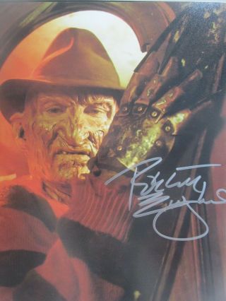 Robert Englund 8x10 Signed Photo Loa Nightmare On Elm Street 1