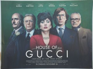 House Of Gucci Uk Quad Movie Poster