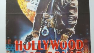 HOLLYWOOD VICE SQUAD 1980s Video Shop Film Rolled Poster ACTION Movie 3