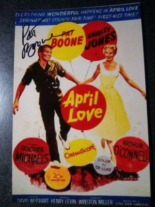 Pat Boone Authentic Hand Signed Autograph 4x6 Photo Actor & Music Legend