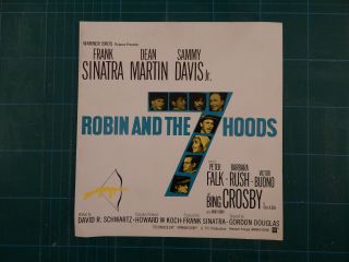 Robin And The 7 Hoods Publicity Leaflet 1964