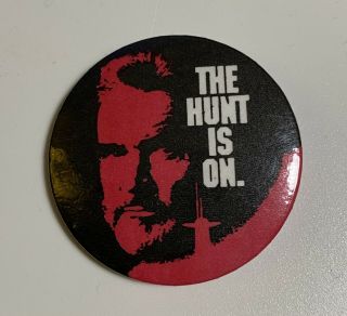 The Hunt For Red October 1980’s Video Shop Promo Badge.  Sean Connery