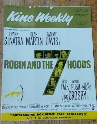 K222 Kine Weekly Cinema Mag May 1964 Vol 564 No 2954 Robin And The 7 Hoods