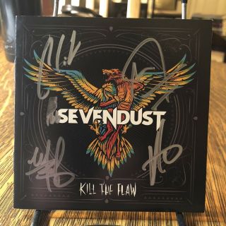 Sevendust “kill The Flaw” Signed Cd Booklet Autographed