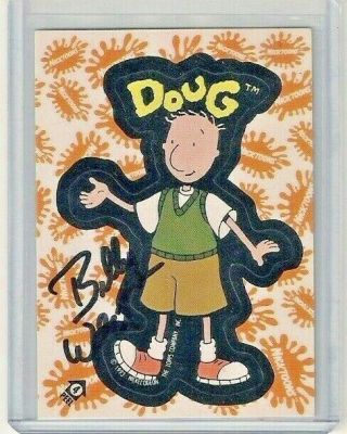 Autograph Signed Billy West Doug Cartoon Tv Show Card Nickelodeon