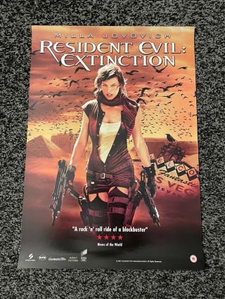 Resident Evil Extinction Video Shop Film Poster Uk