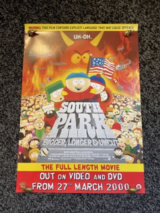South Park The Movie Video Shop Film Poster Uk