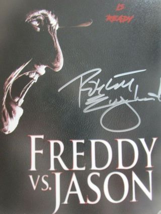 Robert Englund 8x10 Signed Photo Loa/holo Freddy Vs Jason