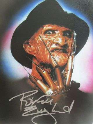 Robert Englund 8x10 Signed Photo Loa/holo Nightmare On Elm Street