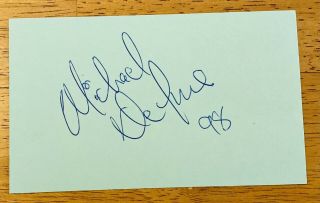 Michael Deluise Signed Autographed 3x5 Index Card 21 Jump Street Nypd Blue