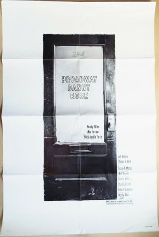 Broadway Danny Rose 1984 Woody Allen Us One Sheet Poster