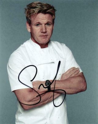 Gordon Ramsay Autographed Signed 8x10 Photo Reprint