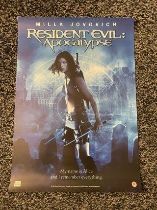 Resident Evil Apocalypse Video Shop Film Poster Uk