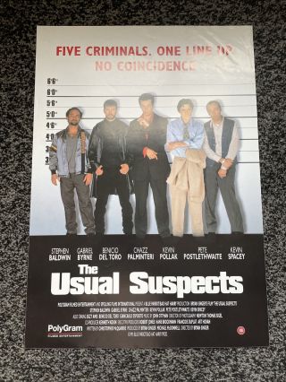 The Usual Suspects Video Shop Film Poster Uk