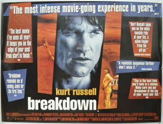 Breakdown (1997) Cinema Quad Movie Poster - Kurt Russell,  J.  T.  Walsh