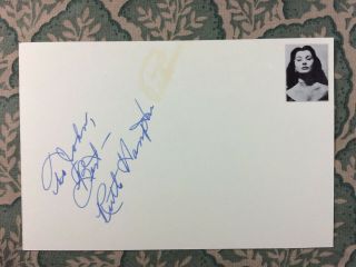 Ruth Hampton - Abbott And Costello Go To Mars - Johnny Dark - Autographed 1964