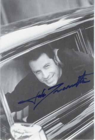 John Travolta - Autographed Card - " Grease "