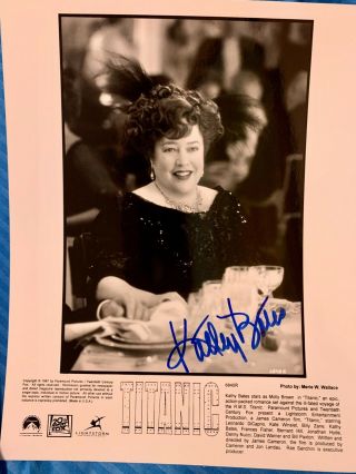 Kathy Bates 8x10 Signed/autographed Photo Titanic As " Molly Brown "