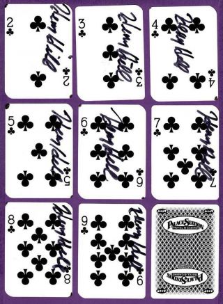 Goodfellas Henry Hill Autographed Palace Station Playing Cards - Clubs - U Pick