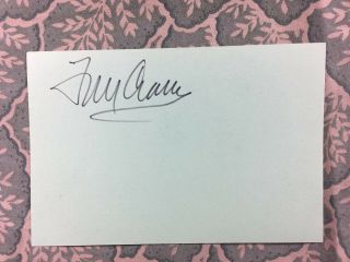 Fred Crane - Gone With The Wind - The Gay Amigo - Peyton Place - Autograph 1979
