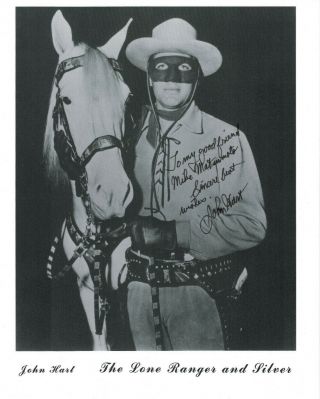 John Hart The Lone Ranger Signed Autographed 8x10 Semi - Glossy Photo Print