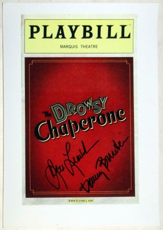 Beth Leavel & Danny Burstein Signed Drowsy Chaperone Print