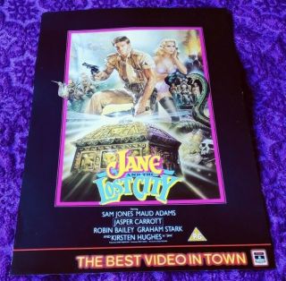 Jane And The Lost City - Vhs Video Shop Poster.  Rca