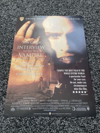 Interview With A Vampire Video Shop Film Poster Uk