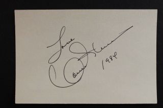 Connie Stevens (hawaiian Eye) Autograph Index Card