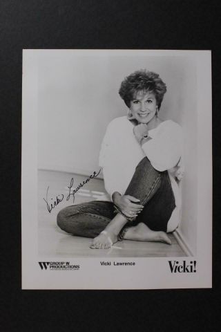 Actress Vicki Lawrence (carol Burnett Show) Autograph 8 X 10 Photo