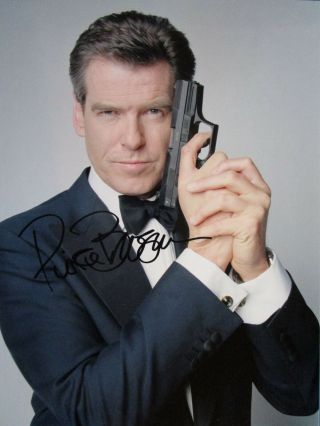 Pierce Brosnan James Bond Find Hand Signed Photo