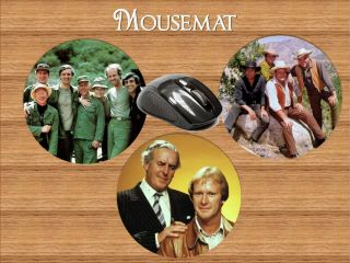 1970s Iconic Tv Shows Round Mousemat Minder Magnum Sweeney Charlies Angels