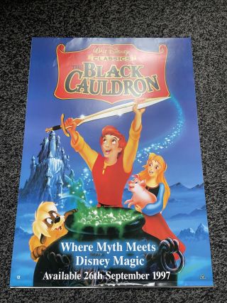 Walt Disney’s The Black Cauldron Video Shop Film Poster Uk (large)
