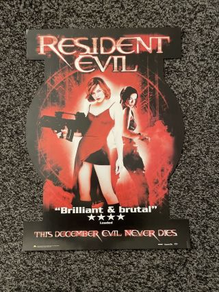 Resident Evil Video Shop Film Poster Uk