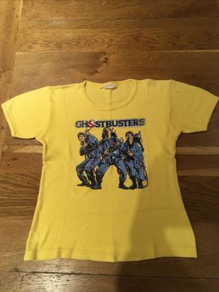 Ghostbusters Film Vintage 1984 Children’s T - Shirt Age 8 - 10,  Yellow