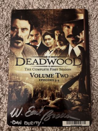 W.  Earl Brown Signed 5x7 Photo Autograph Deadwood