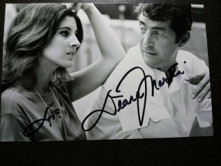 Deana Martin Authentic Hand Signed Autograph 4x6 Photo - With Dad Dean Martin