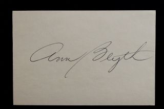Golden Age Actress Ann Blyth (mildred Pierce) Autograph Index Card