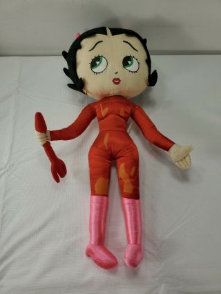 16 " Kellytoy Plush Red Devil Betty Boop Stuffed Doll
