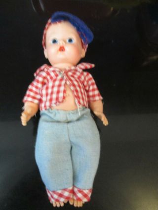 Vintage Vogue Ginny? Ginnette? Jimmy? Doll With Clothes & Hat